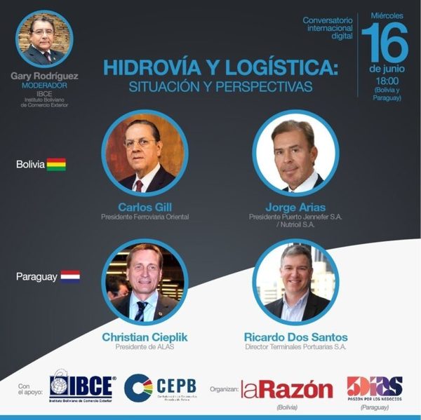 Las oportunidades y perspectivas de la Hidrovía serán analizadas en un webinar internacional | OnLivePy