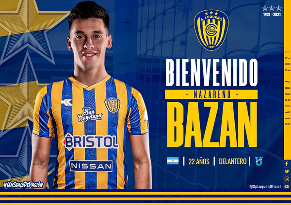 Nazareno Bazán refuerza a Sportivo Luqueño