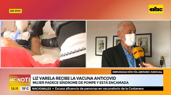 Paciente con síndrome de Pompe recibió la vacuna antiCOVID - Nacionales - ABC Color