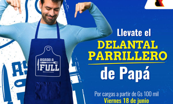 Barcos & Rodados te regala un delantal parrillero para papá