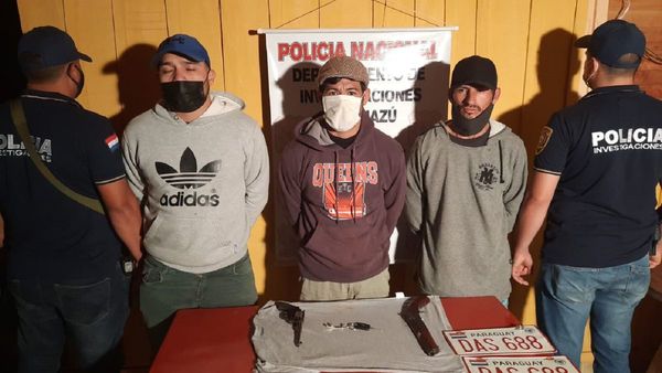 Policía Nacional detiene a sospechosos de robos en Caaguazú
