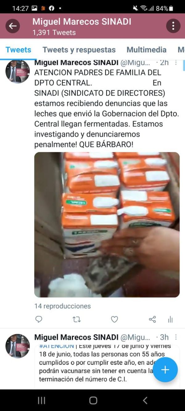Denuncian entrega de leche “fermentada” en escuela - Nacionales - ABC Color