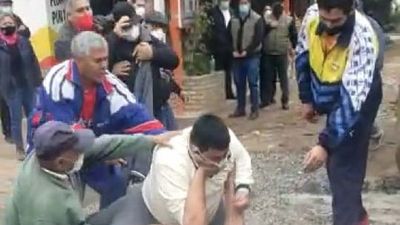 Intento de frenar obra vial terminó en enfrentamiento