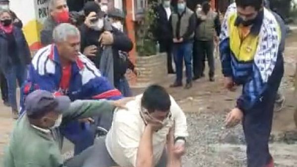 Intento de frenar obra vial terminó en enfrentamiento