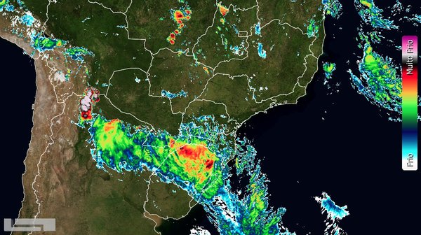 En Brasil ALERTAN sobre TEMPORAL con vientos de hasta 100 KM/h en Tres Fronteras