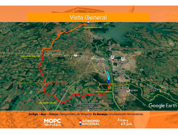 Corredor Metropolitano del Este: Adjudican fiscalización de obras complementarias