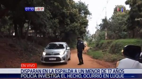 Luque: adolescente fue baleado cuando regresaba a su casa