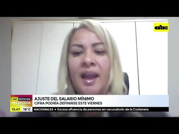 Deben analizar el ajuste de salario mínimo - ABC Noticias Mediodía - ABC Color