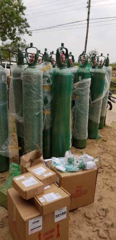 Imputados por varias causas penales donan balones de oxígeno a Hospital de Fuerte Olimpo