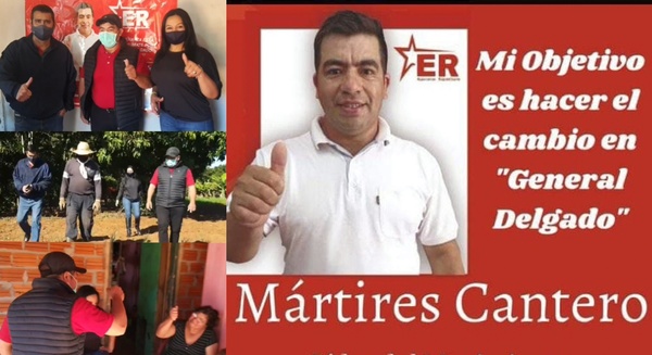 MARTIRES CANTERO AGRADECE EL APOYO DE LA COMUNIDAD DELGADENSE