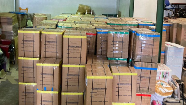 Donaron 120.000 mascarillas para familiares de pacientes con Covid