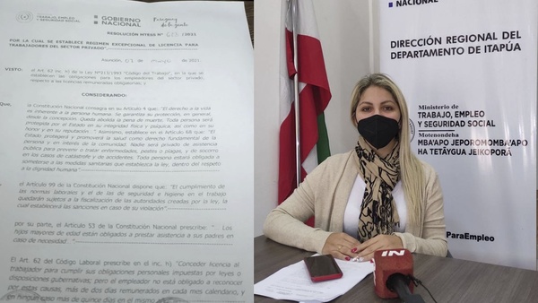 RESOLUCIÓN DEL MTESS DA UN DÍA DE LICENCIA A TRABAJADORES PARA VACUNARSE O LLEVAR A VACUNAR A SUS PADRES.