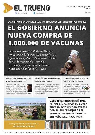 E-paper 18 de junio 2021 - El Trueno