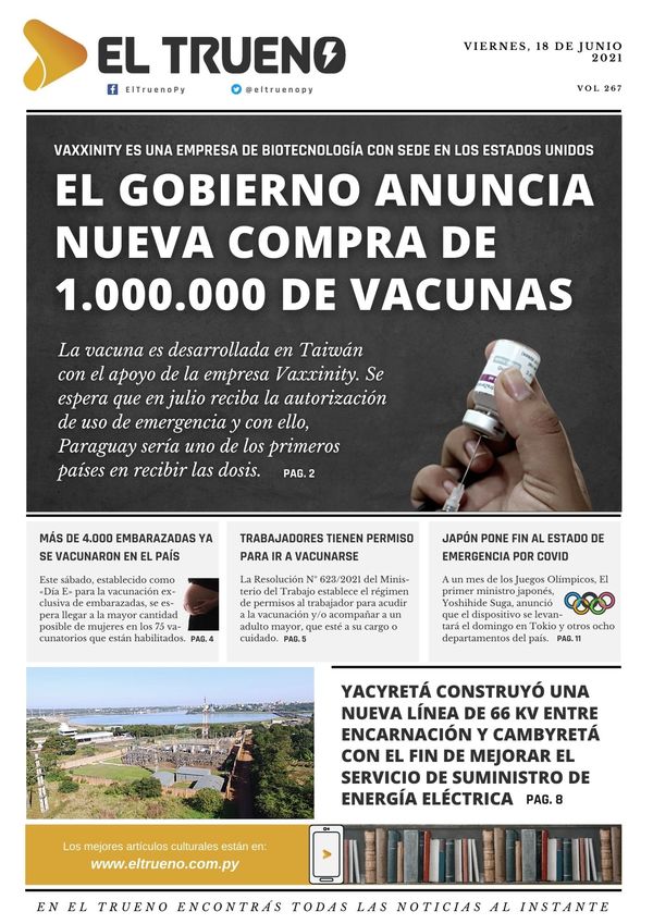 E-paper 18 de junio 2021 - El Trueno