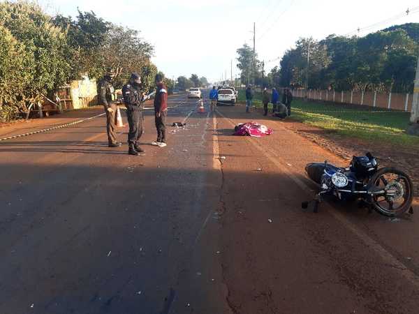Motociclista muere en accidente de tránsito en Hernandarias - La Clave