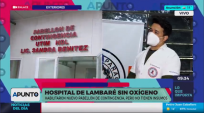 Diario HOY | Hospital de Lambaré habilita nuevo pabellón, pero sin tanque de oxígeno
