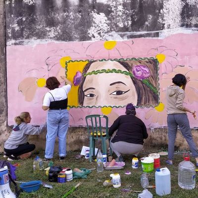 #NoLaBuscaron: pintaron un mural en memoria de Isaura Bogado - Nacionales - ABC Color