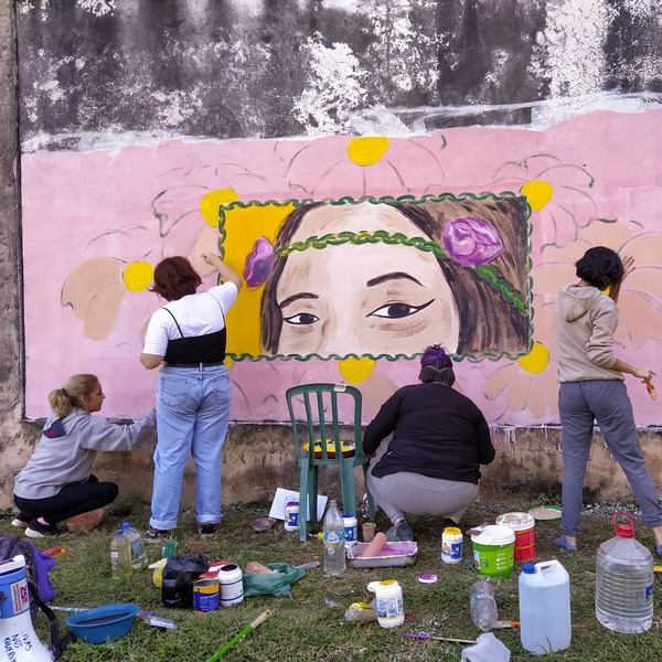 Un mural en memoria de Isaura Bogado