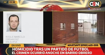 Asesinan a un hombre tras encuentro de fútbol en Barrio Obrero