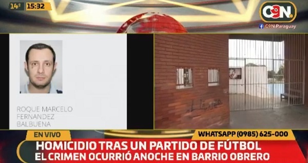 Asesinan a un hombre tras encuentro de fútbol en Barrio Obrero