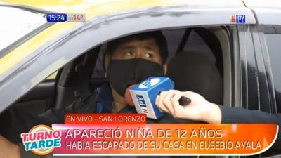 Taxista llevó a la comisaría a niña que era buscada en Eusebio Ayala