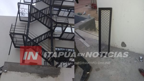 OBRERO CAYÓ DESDE UNOS 6 METROS DE ALTURA