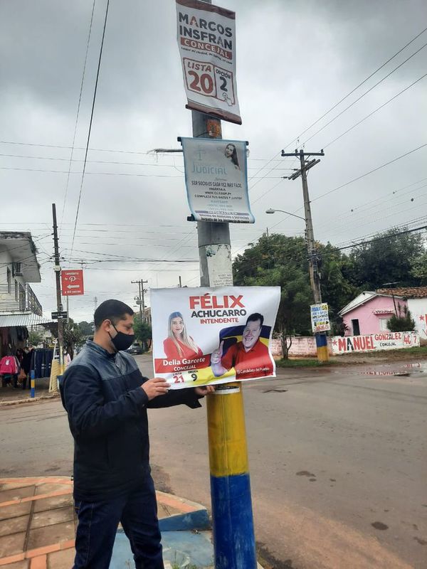 Luque: retiran propaganda electoral de inmediaciones de locales de votación - Nacionales - ABC Color