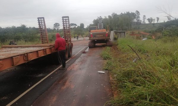 MOPC empezó los primeros trabajos para reconstruir puente de Tacuatî
