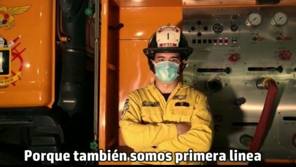 Bomberos voluntarios piden ser vacunados contra el Covid-19