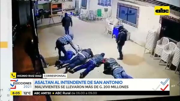 Asaltan al intendente de San Antonio - ABC Noticias - ABC Color