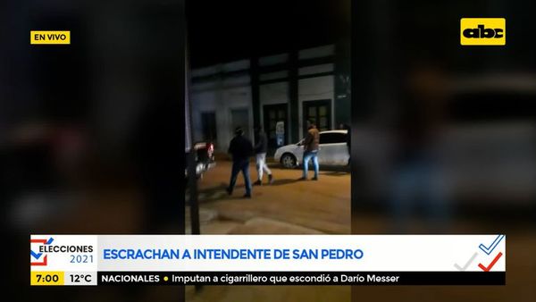 Escrachan a intendente de San Pedro - ABC Noticias - ABC Color