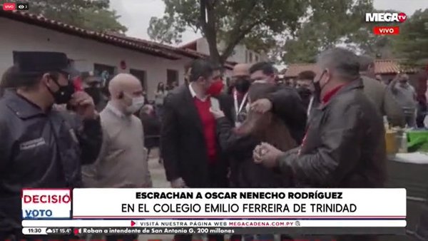 Incidentes por presencia de “Nenecho” en local de votación de Trinidad - Megacadena — Últimas Noticias de Paraguay