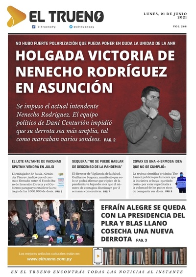 E-paper 21 de junio 2021 - El Trueno