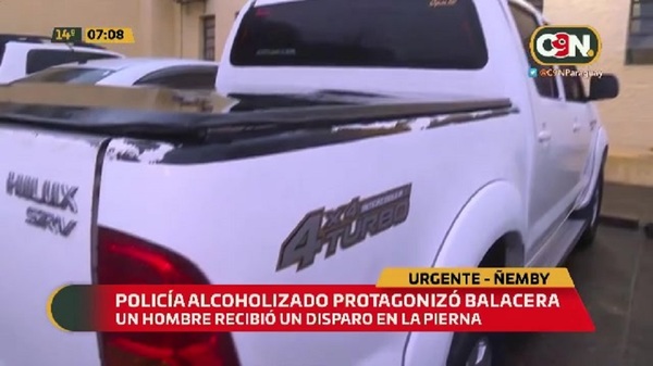 Policía alcoholizado protagonizó balacera en Ñemby - C9N