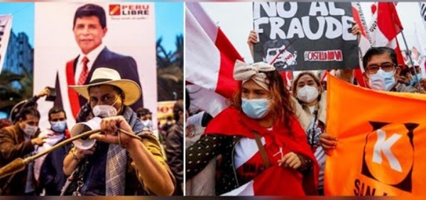 Dos marchas en Perú marcan la polarización política a la espera de la proclamación de resultados | .::Agencia IP::.