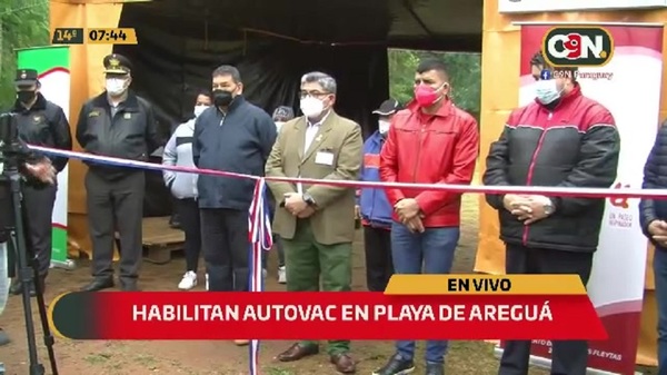 Habilitan autovac en la playa de Areguá - C9N