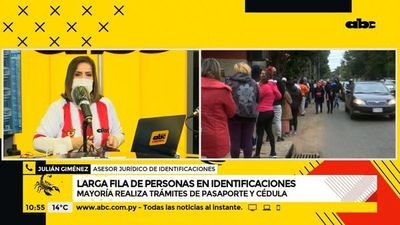 Larga fila para trámites en Identificaciones - ABC Noticias - ABC Color