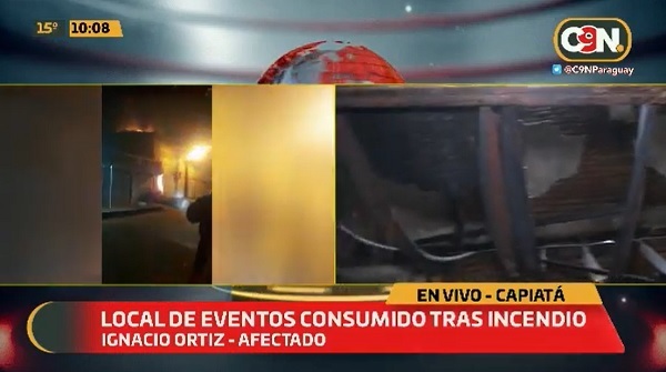 Incendio consume local de eventos y genera cuantiosas pérdidas