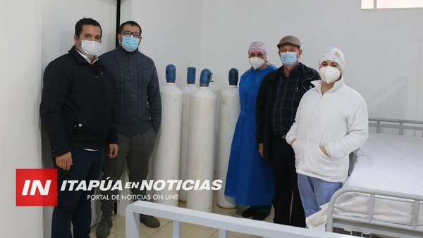 CONSEJO DE SALUD ENTREGA 5 BALONES DE OXÍGENO A LA USF DE CAPITÁN MIRANDA.