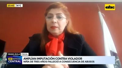 Amplían imputación contra hombre que violó a niña de 3 años que terminó falleciendo - ABC Noticias - ABC Color