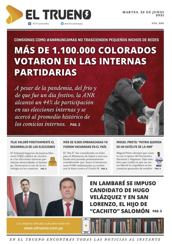 E-paper 22 de junio 2021 - El Trueno