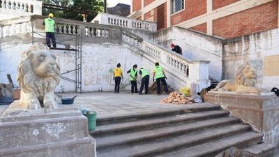Escalinata Dos Leones culmina su primera etapa de restauración