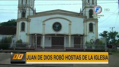 Se roban hasta las hostias de una capilla en Encarnación