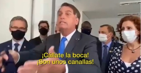 Bolsonaro insultó a periodista que le preguntó sobre uso de mascarilla: “¡Sinvergüenzas, prensa de mierda, canallas!” - ADN Digital