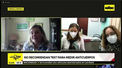 COVID-19: “Anticuerpos que se hacen en laboratorios privados no implica si uno tiene más o menor seguridad que otra persona”, afirman - A La Gran 7-30 - ABC Color