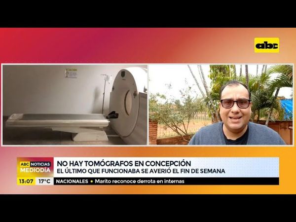 No hay tomógrafo en Concepción - ABC Noticias Mediodía - ABC Color