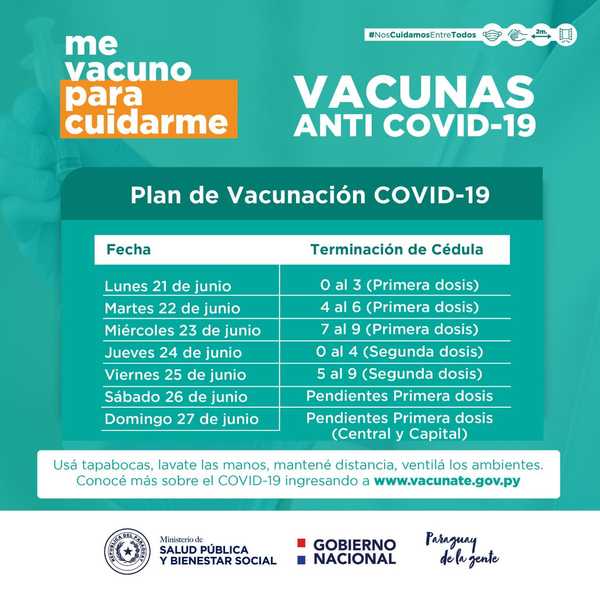 SALUD ACTUALIZÓ CALENDARIO DE VACUNACIÓN