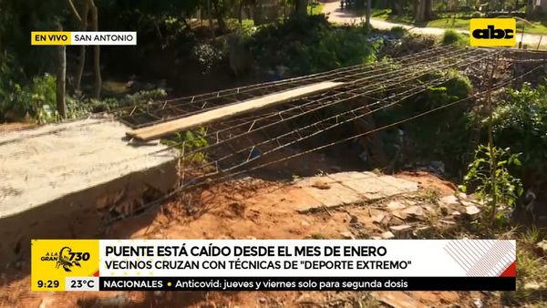 San Antonio: Puente está caído desde enero - ABC Noticias - ABC Color