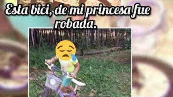 Niña pide recuperar su bici, le robaron y escribió una cartita