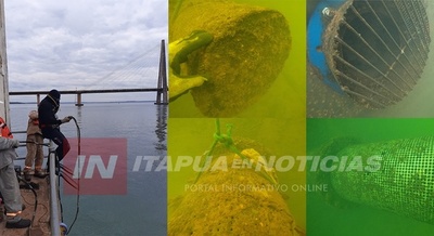 LIMPIEZA DE LA TOMA DE AGUA CRUDA DE ENCARNACIÓN.